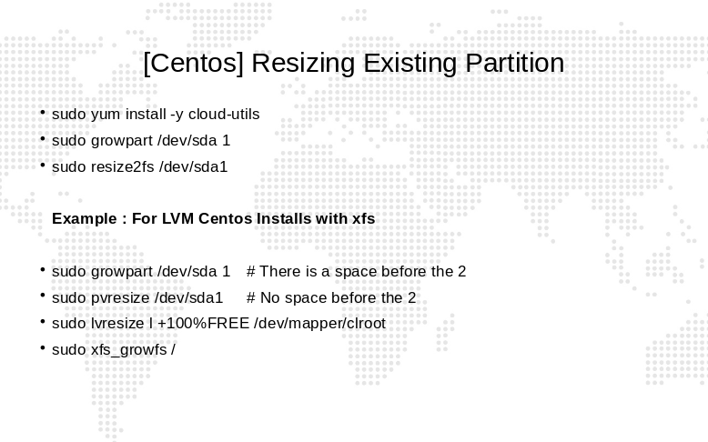 CentOS Partitionen mit LVM vergrößern