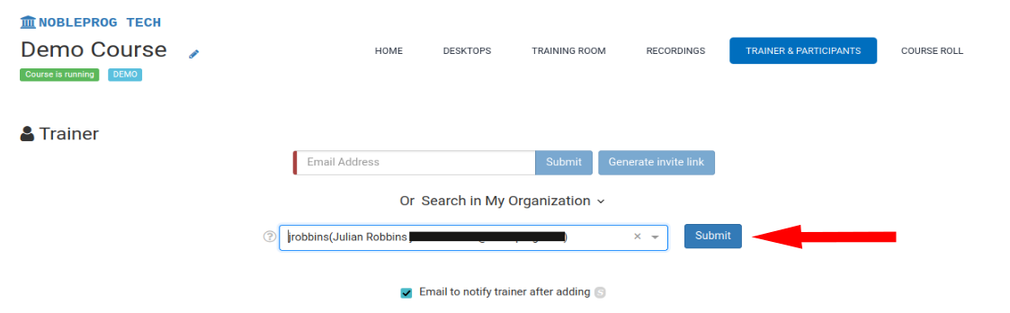 Trainer retten